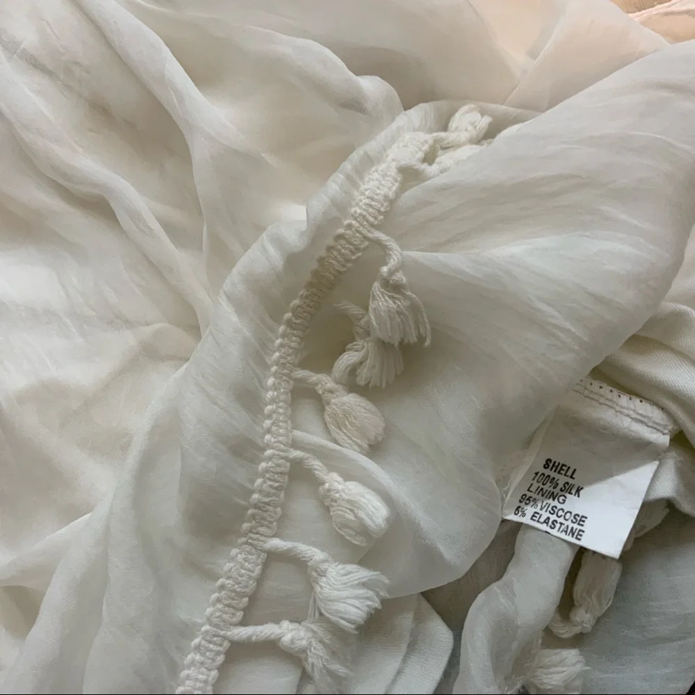 Giusy Women’s White Silk Shirt large - Picture 4 of 5